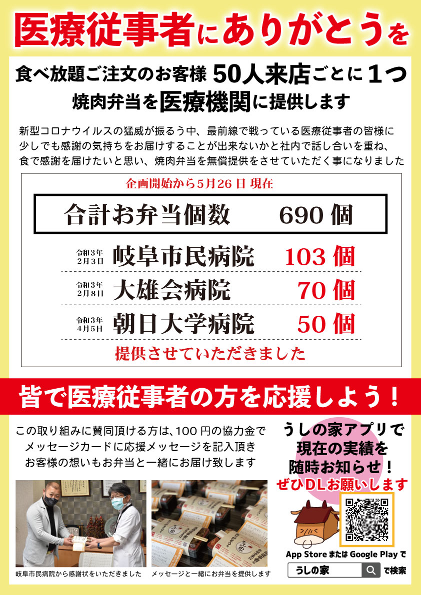 医療従事者にありがとうを